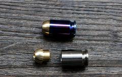 Bullet Shape Titanium Brass Lanyard Bead Knife Paracord Pendant Bracelet DIY EDC 07FC0E-D4 - KOEEK
