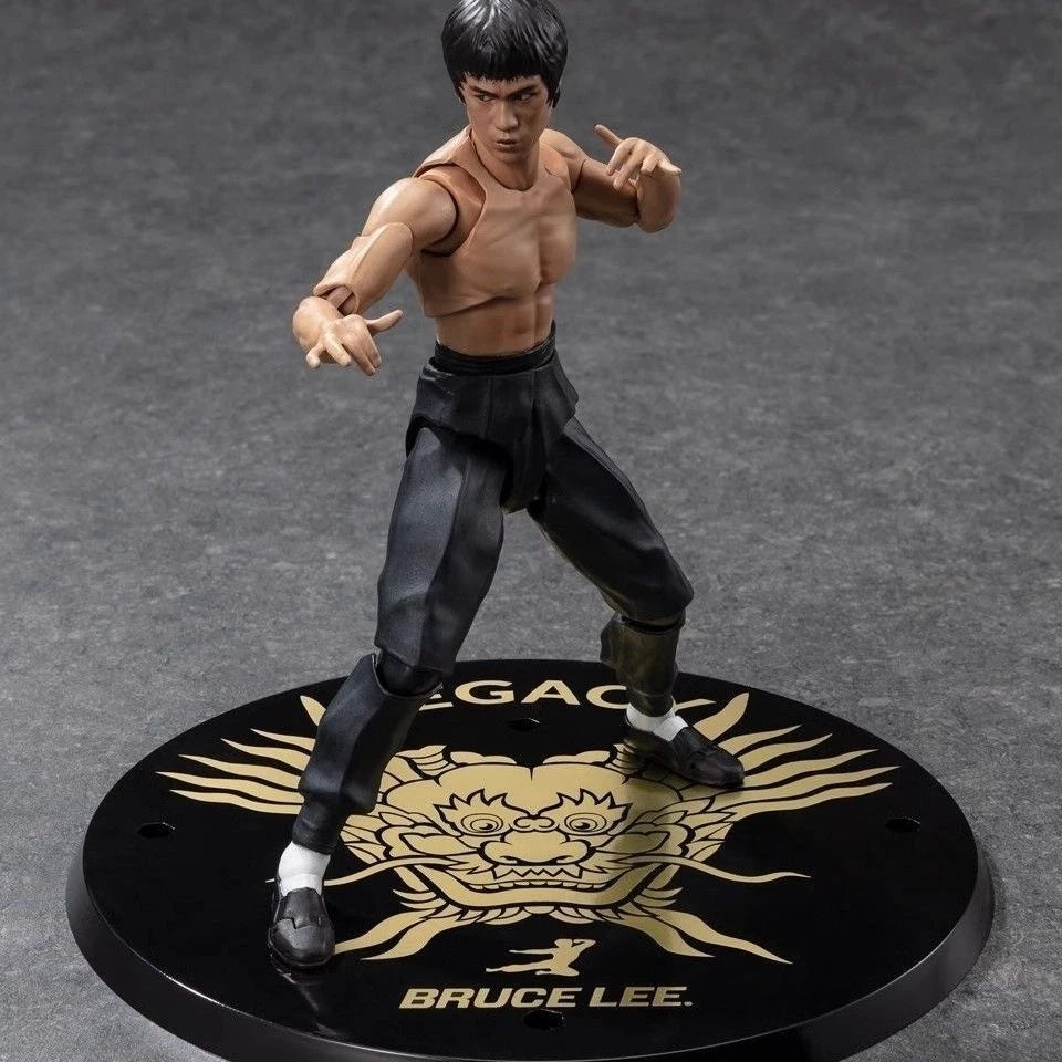 SHF Bruce Lee 50th Anniversary LegendKungfu Action Figure PVC Movable with Stand 07FC0E-D4 - KOEEK