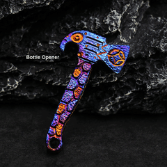 Mini Titanium Alloy Pendant Pry Bar Crowbar Opener Cutter necklace EDC Keychain 07FC0E-D4 - KOEEK