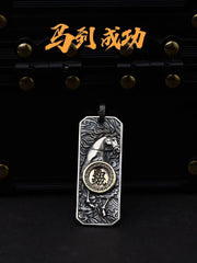 Handmade Horse Zodiac Charm Chinese Style Vintage Pendant Accessories 07FC0E-D4 - KOEEK
