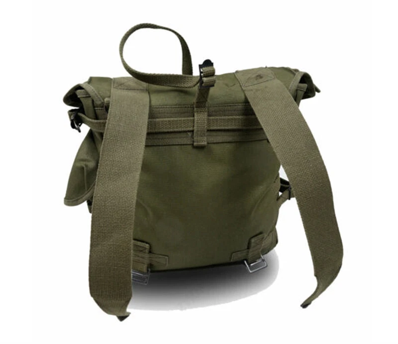 Replica WW2 US M1945 Haversack Military Backpack Combo Set X Strap Canvas Green 07FC0E-D4 - KOEEK
