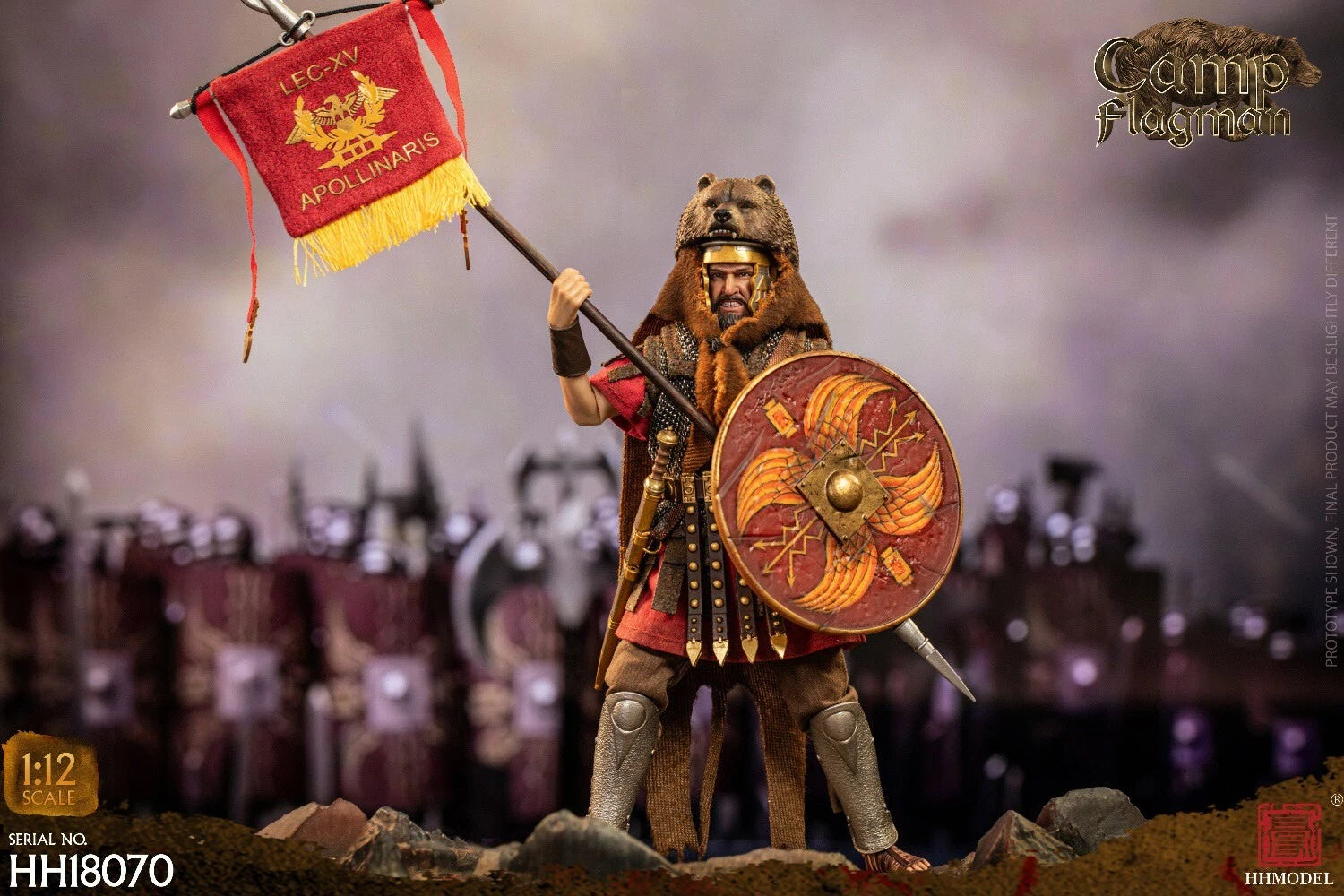HHMODEL HH18070 Imperial Legion Roman Camp Flagman 1/12 Action Figure IN STOCK 07FC0E-D4 - KOEEK