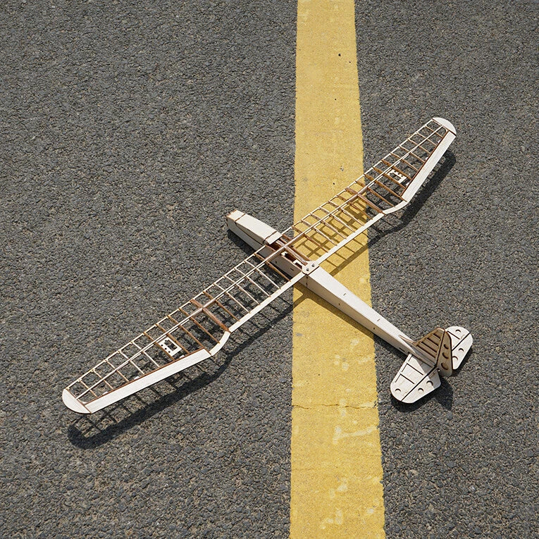Sunbird Glider RC Model Airplane Balsa Wood Fixed Wing DIY KIT Wingspan 1052mm 07FC0E-D4 - KOEEK