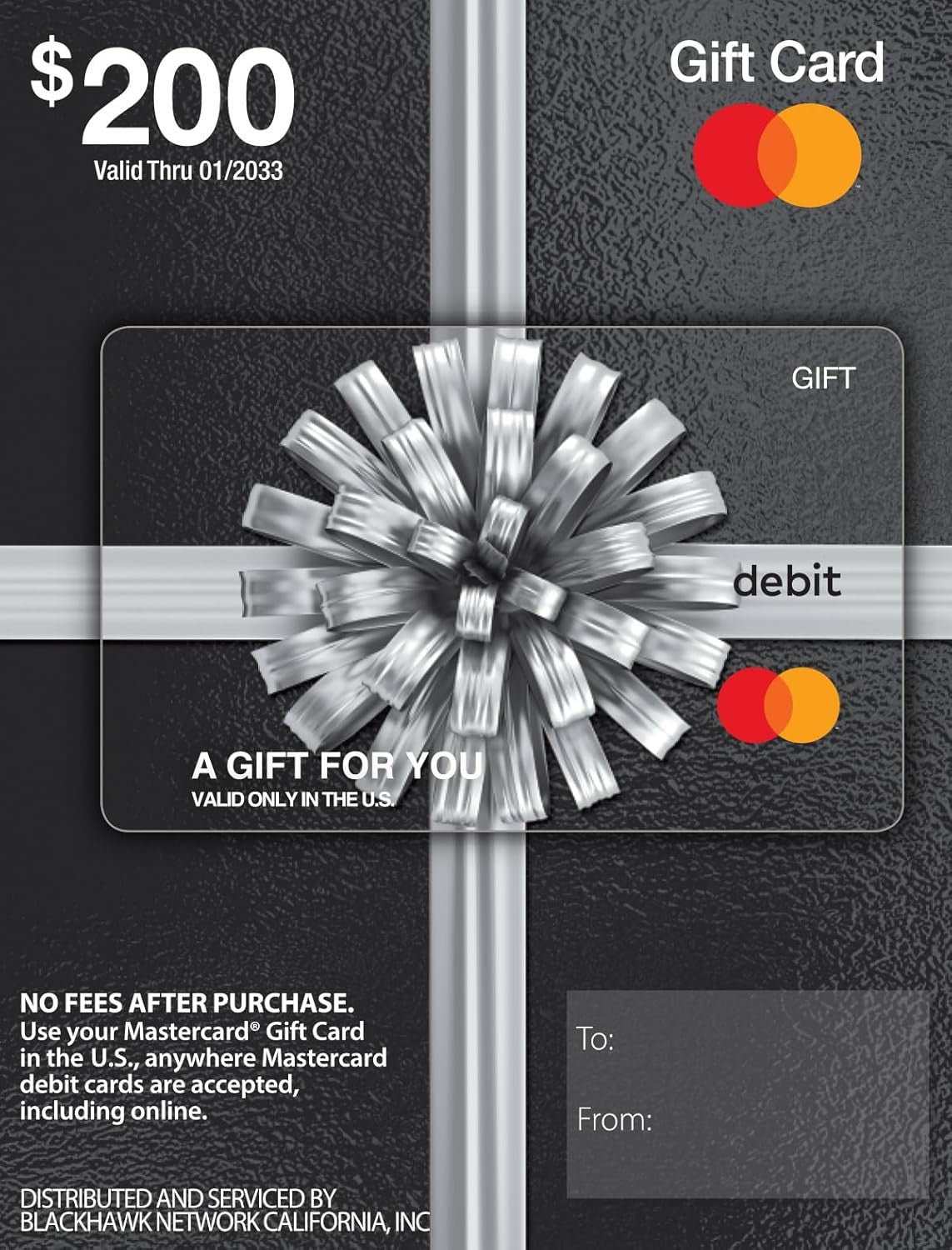 new $200 Mastercard Gift Card (plus $6.95 Purchase Fee) MASTERCARD - KOEEK
