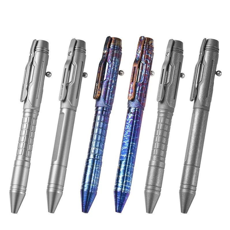Titanium Ballpoint Pen EDC Signature Writing Pocket Pen High Business Office Pen 07FC0E-D4 - KOEEK