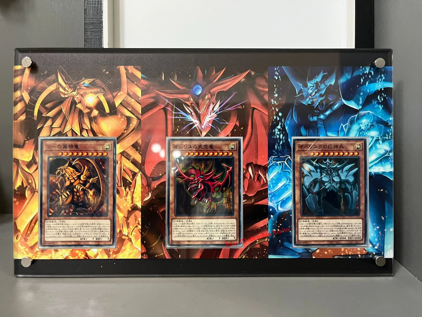 Anime Yu-Gi-Oh! Egyptian God Card Protection Frame Display Stand (No Card） 07FC0E-D4 - KOEEK