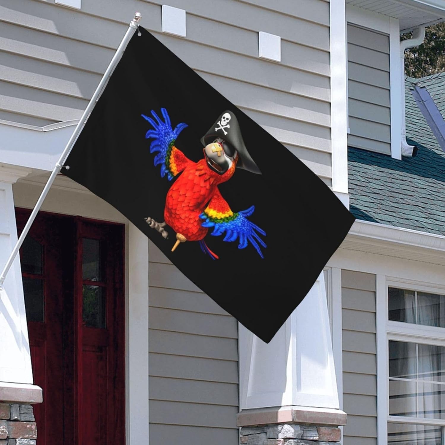 new Pirate Parrot Flag 3x5 Ft Outside Breeze Outdoor One Size, 07FC0E-D4 - KOEEK