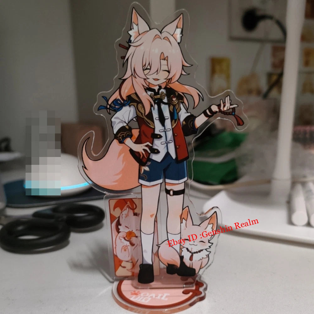 Anime Honkai: Star Rail Jiao qiu Acrylic Desktop Stand Figure Collection Gift 07FC0E-D4 - KOEEK