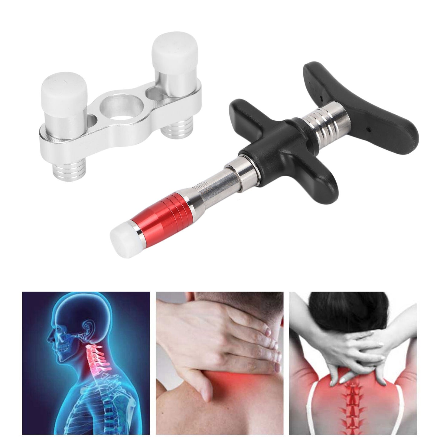 new Spinal Massager Single Head 10 Levels Spine Correction Spine Massage() HGF koeek - KOEEK