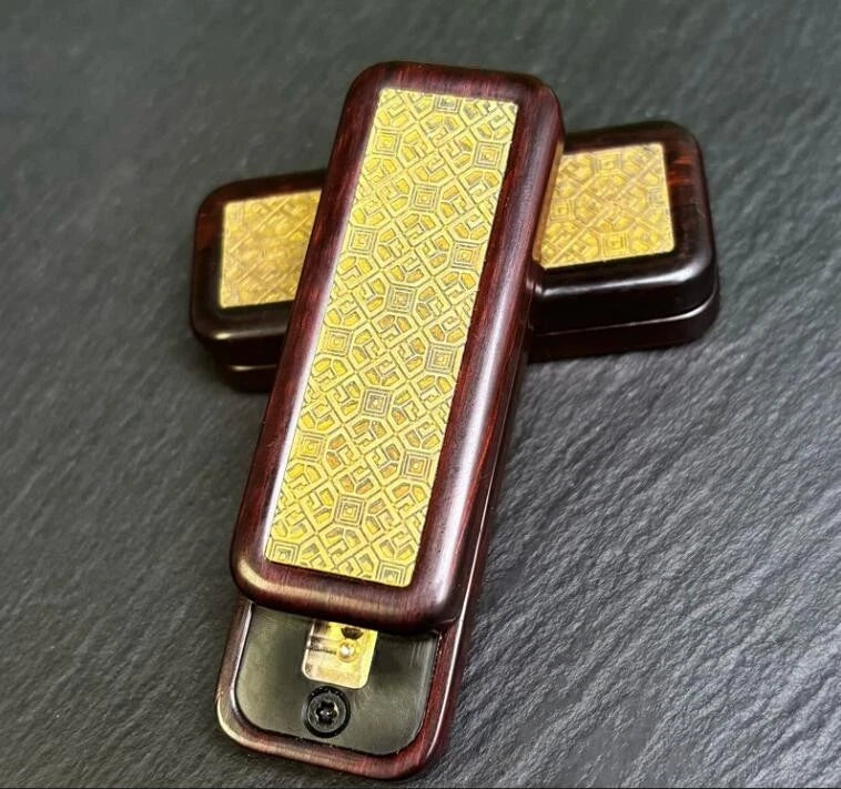 Elegant EDC Fidget Slider Lucky Blood Sandalwood Mechanical Push Haptic Slider 07FC0E-D4 - KOEEK