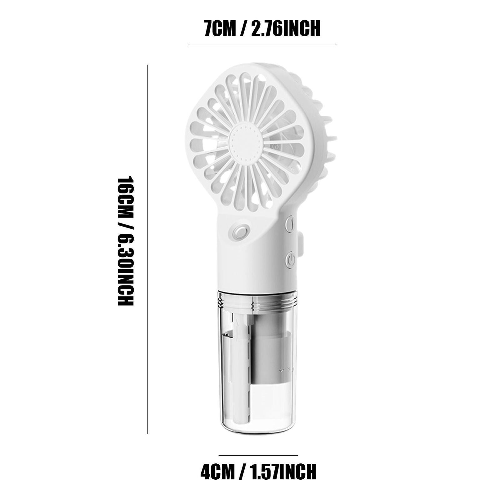 new Portable Fan With Mist USB Rechargeable Fan Mister Portable Outdoor With 4 Speed koeek - KOEEK