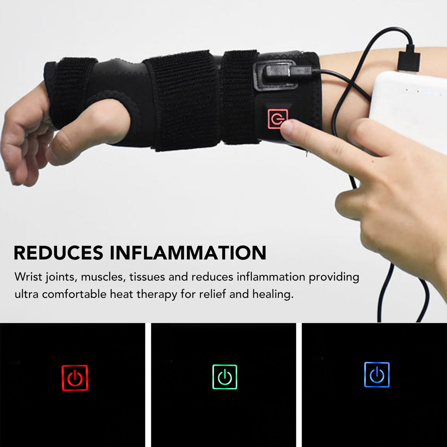 new Wrist Brace 3 Gear High Stretch Reduce Fatigue Inflammation Wrist Hand HGF koeek - KOEEK