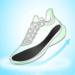 0.8mm Thickness 1 Pair Carbon Fiber Insole Shoe-Pad for Soccer Basketball Boots 07FC0E-D4 - KOEEK