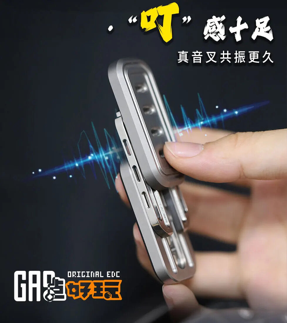 EDC Titanium Alloy Push Slider Mechanical Intensive Toy Decompression Tools Gift 07FC0E-D4 - KOEEK