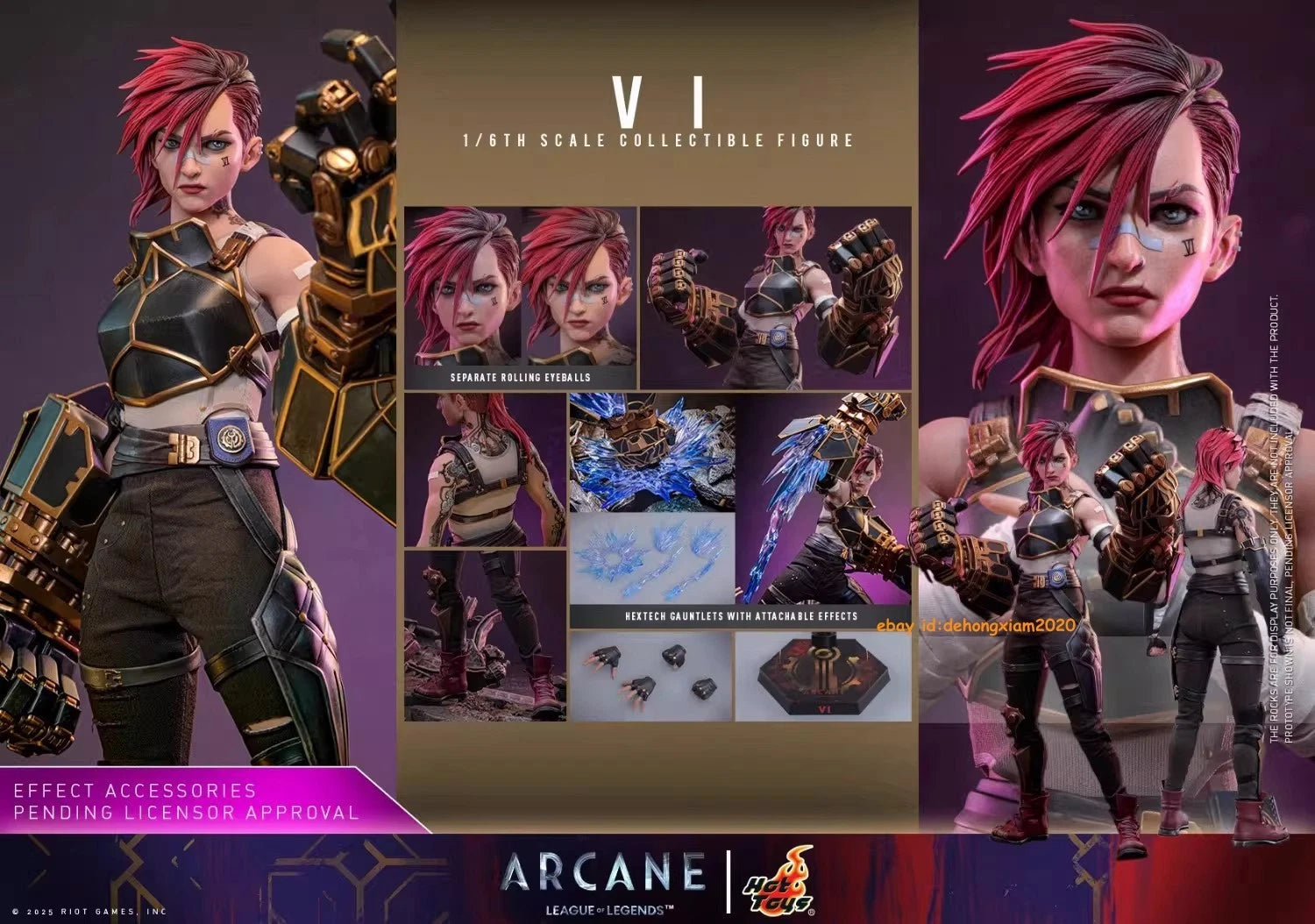 IN STOCK Hot Toys TMS138 1/6 Arcane League of Legends Vi 12" Action Figure Model HOT_TOYS - KOEEK