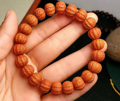 monkey-headed bracelet. Prayer beads. Buddha beads 11mm 07FC0E-D4 - KOEEK