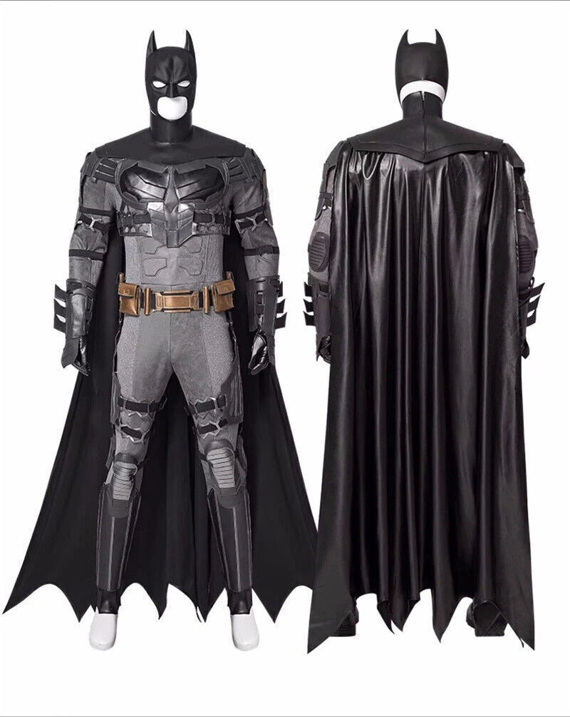 DC Batman Ben Affleck Cosplay Costume Outfit Bodysuit Mask Shoes Lot Halloween 07FC0E-D4 - KOEEK