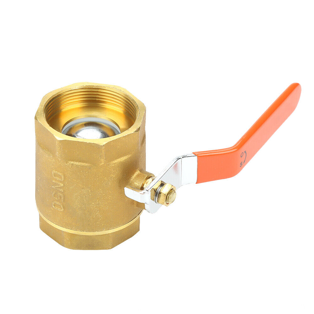 new 1pc DN50 2"BSP Brass Pipe Valve 1.6MPa Professional For Water Oil Gas koeek - KOEEK