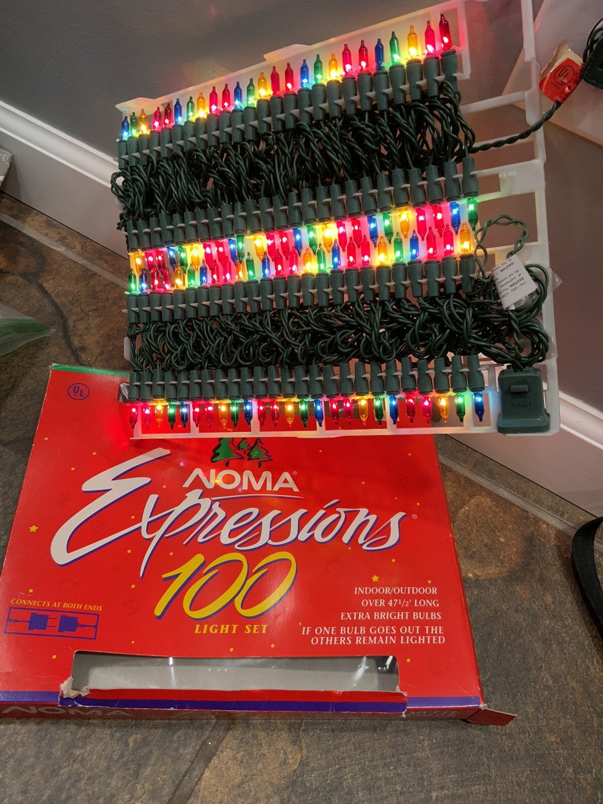 Vintage Noma Christmas Mini-Lites 100 Light Set NOMA - KOEEK