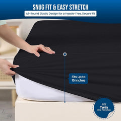 Bedding Waterproof Mattress Protector High-Quality Terry Cloth Mattress Cover 07FC0E-D4 - KOEEK