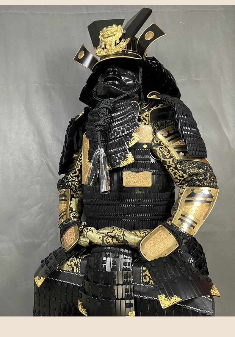 Japanese Tōsei Gusoku Samurai Armor Wearable Black Iron Armour Props Collection 07FC0E-D4 - KOEEK