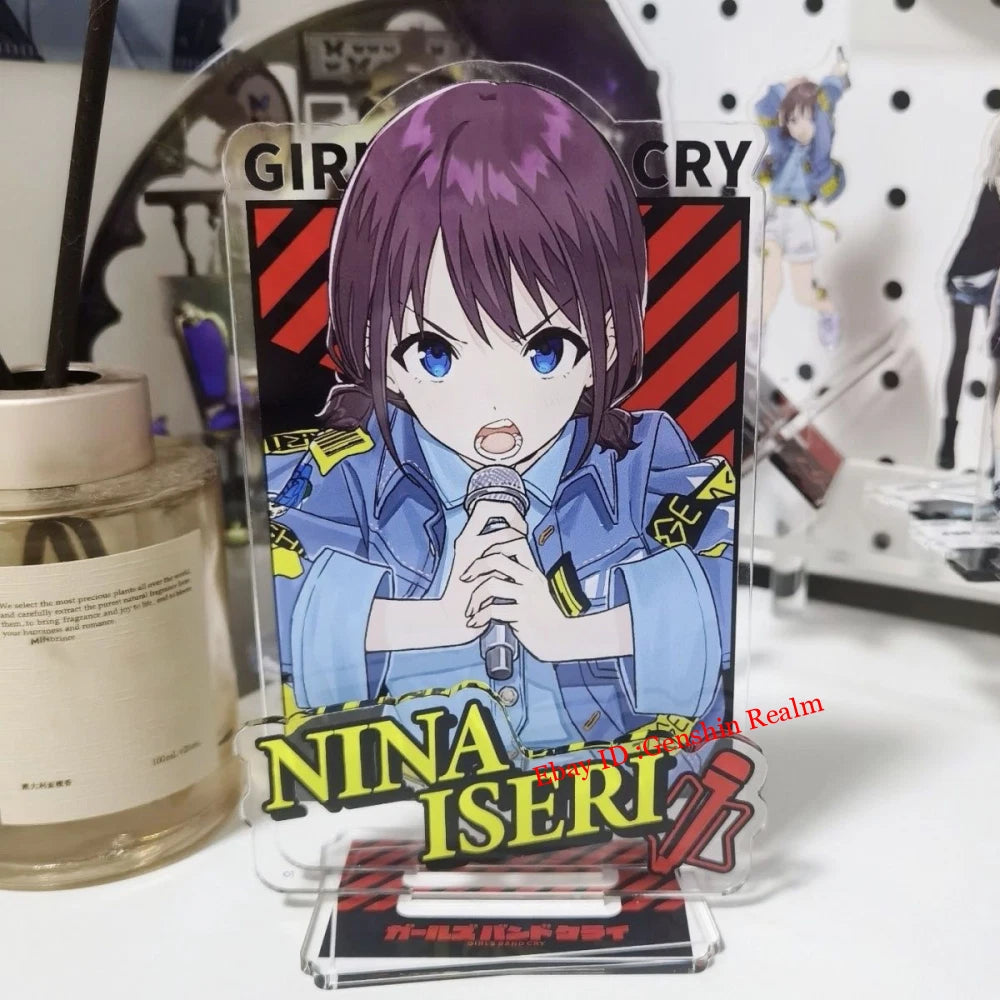 Anime GIRLS BAND CRY ISERI NINA Acrylic Desktop Stand Figure Collection 07FC0E-D4 - KOEEK