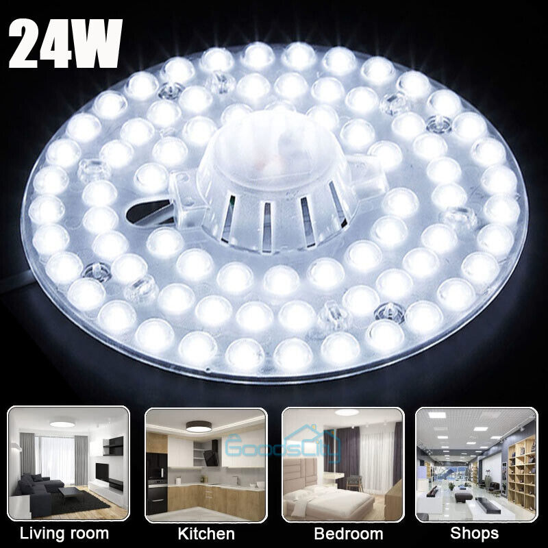 24W 6500LM Circle LED Ceiling Light Fixture for Home Replacement