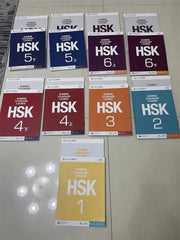 HSK Standard Level 1-6 Course Bilingual Textbook Workbook  18 Books Set 07FC0E-D4 - KOEEK