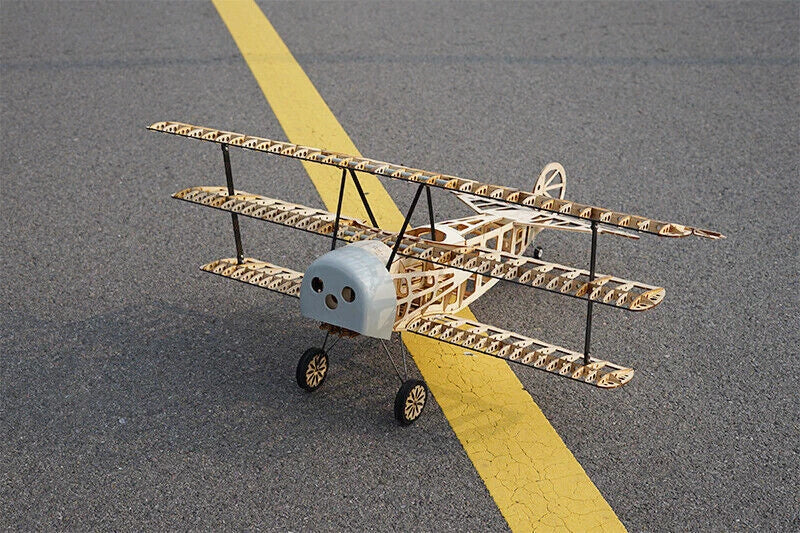 DIY Fokker Dr.I Red Baron Wood Plane Airplane Kit Model Toy Wingspan 102cm 07FC0E-D4 - KOEEK