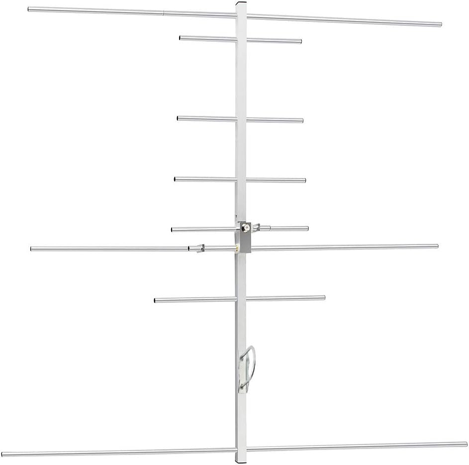 new HYS Dual Band Yagi Antenna, 2Meter 70CM 144/430Mhz 9.5/11.5dBi Outdoor Silver HYS - KOEEK