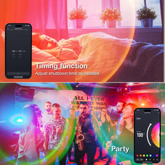 new Sunset LED Lamp Projector, 21 Colors Changing App & Remote Control Mood... 07FC0E-D4 - KOEEK