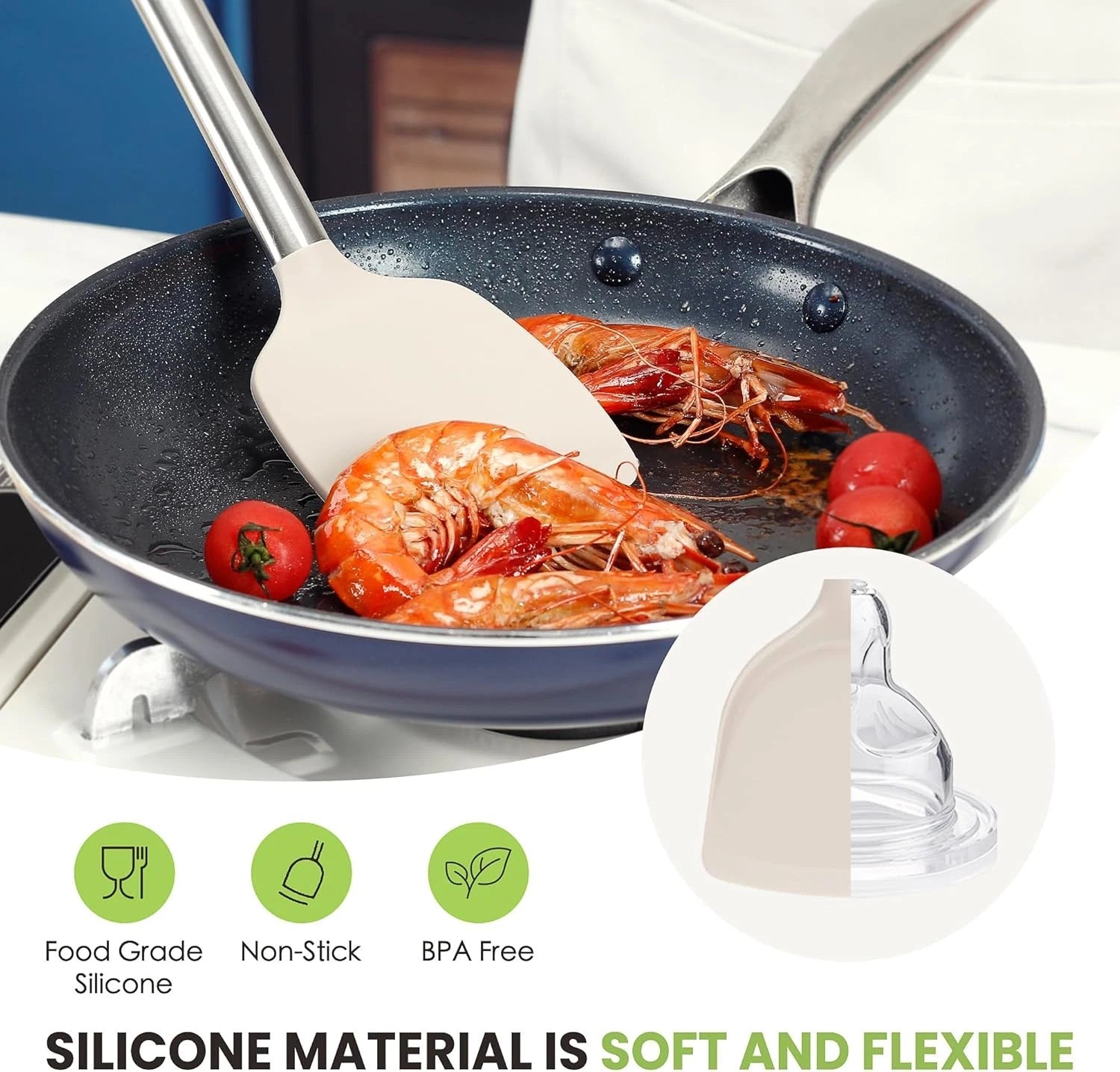 Large Cooking Utensils Set, 35 Pcs Kitchen Utensils Set with Holder, 07FC0E-D4 - KOEEK