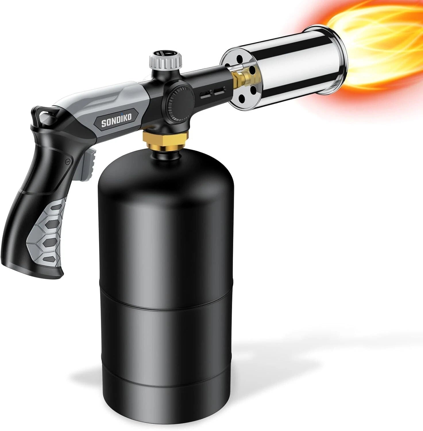 Powerful Grilling and Cooking PropaneTorch Black,Gray,propane tank not included. 07FC0E-D4 - KOEEK