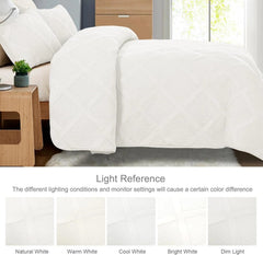 King Size Quilt Set with Modern Striped Pattern, 3 Pieces Summer Lightweight 07FC0E-D4 - KOEEK