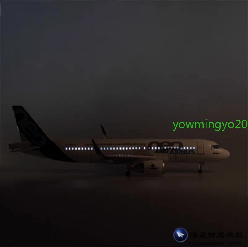 1/80 Airbus A320neo Passenger Plane Model Airplane W/Voice Controlled Lights 07FC0E-D4 - KOEEK