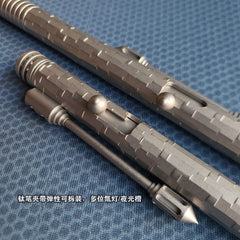 EDC Titanium Alloy Mini Pen With Collection Writing Portable Outdoor EDC Tools 07FC0E-D4 - KOEEK