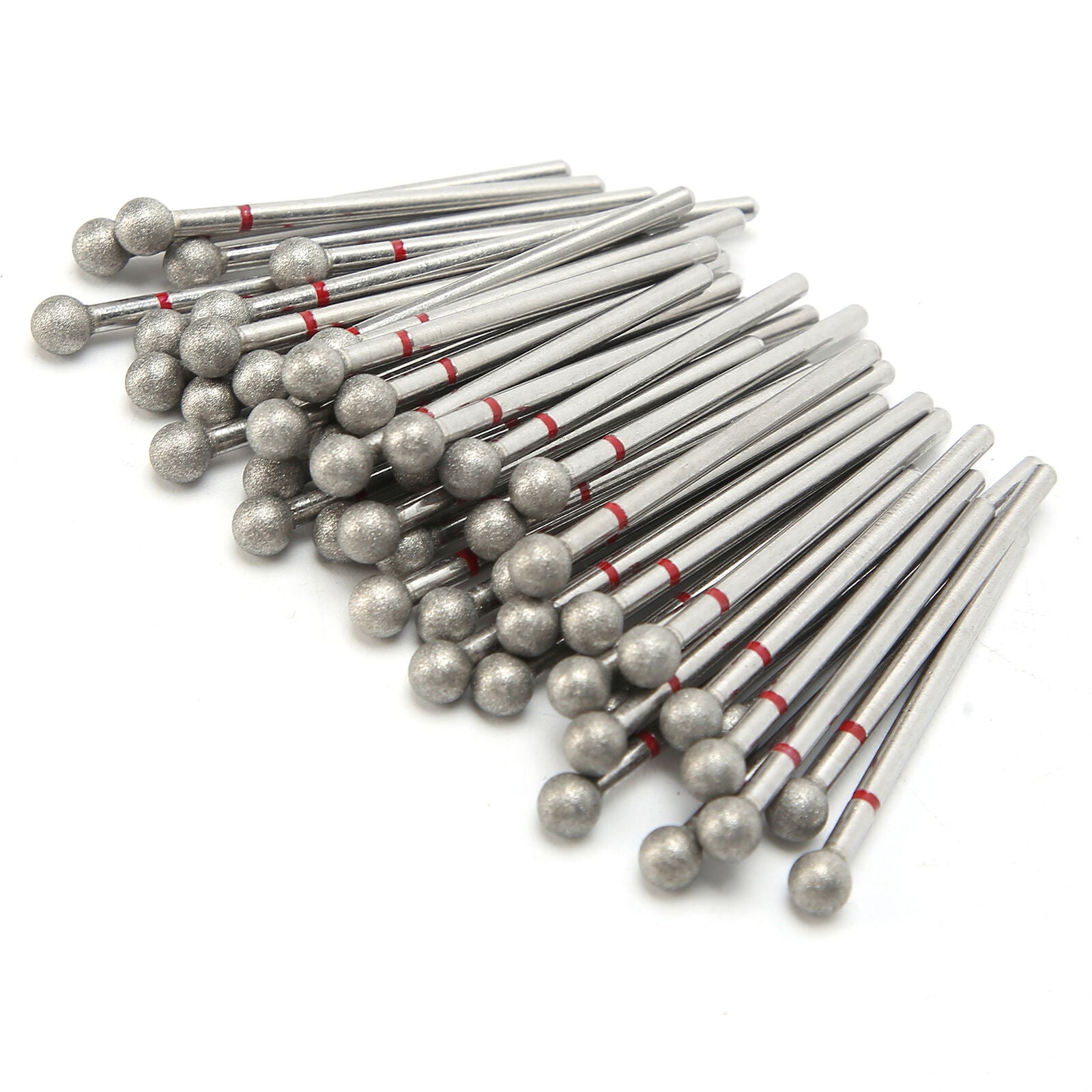 new 50pcs Spherical Nail Drill Bits Dead Removal Nail Head (5mm 0.2in ) HGF koeek - KOEEK