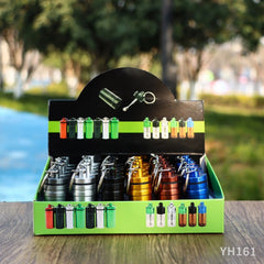 10 Premium Aluminum Waterproof Medication Pill Container Box Keychain With Spoon 07FC0E-D4 - KOEEK