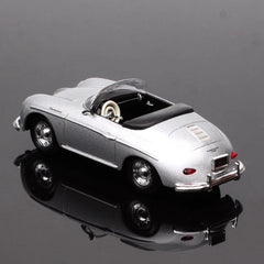 1:43 Porsche 356A Cabriolet Silver Diecast Model Classic Vintage Car Collectible 07FC0E-D4 - KOEEK