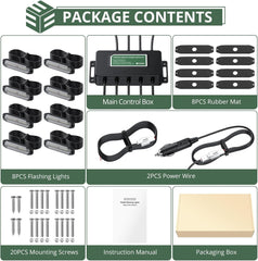 new EYPINS LED Surface Mount Strobe Lights Kit,White Amber Flashing White EYPINS - KOEEK