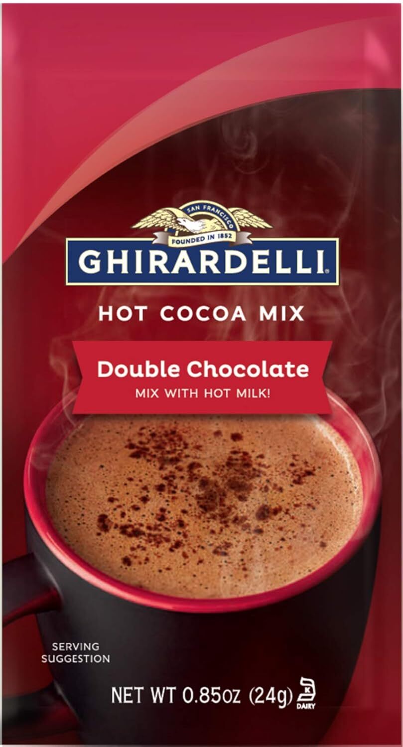 new Ghirardelli Double Chocolate Hot Cocoa Mix, 0.85-Ounce 8.5 Ounce (Pack of 1) GHIRARDELLI - KOEEK