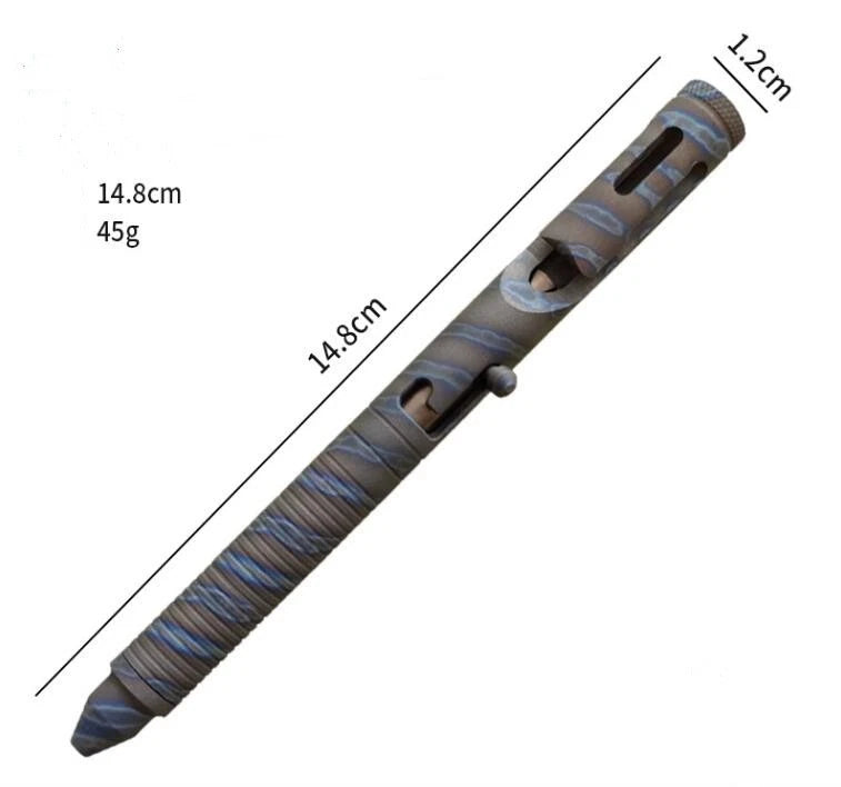 EDC TC4 Titanium Alloy Signature Pen Pocket Multi-purpose Tool Ballpoint Pen 07FC0E-D4 - KOEEK