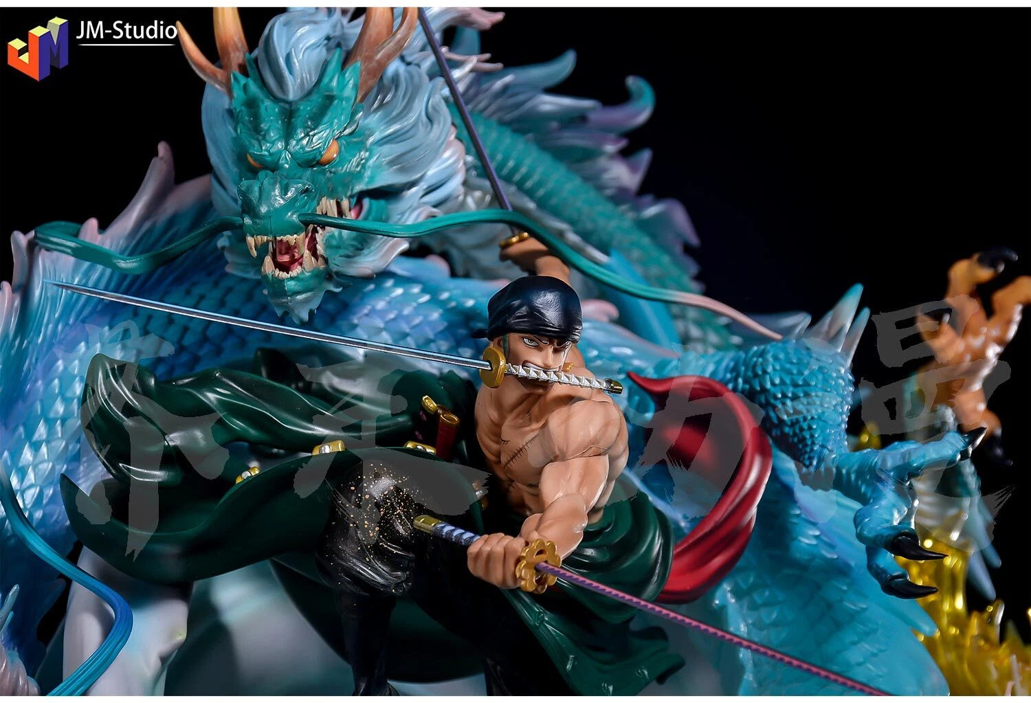 Roronoa Zoro JK Statue w/ 2 Heads Collectible Anime Action Figure 50cm PVC Model 07FC0E-D4 - KOEEK