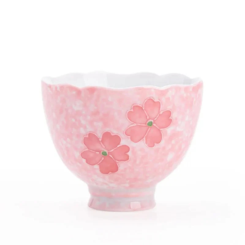 50ml Exquisite Hand-painted Cherry Blossom Teacup Ceramic Tea Set Master Cup 07FC0E-D4 - KOEEK