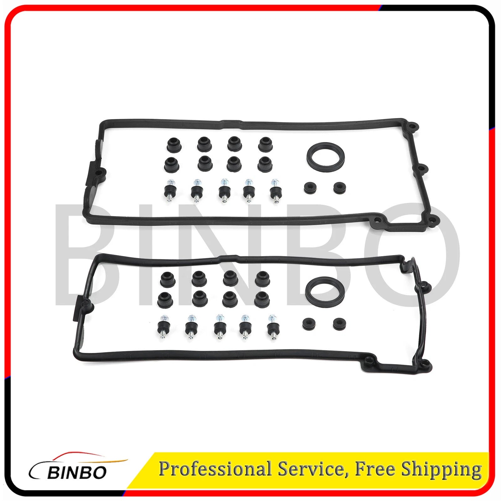 1 set Valve Cover Gaskets + Plug Tube Seal BMW E60 E61 E62 E63 E64 E65 X5 07FC0E-D4 - KOEEK