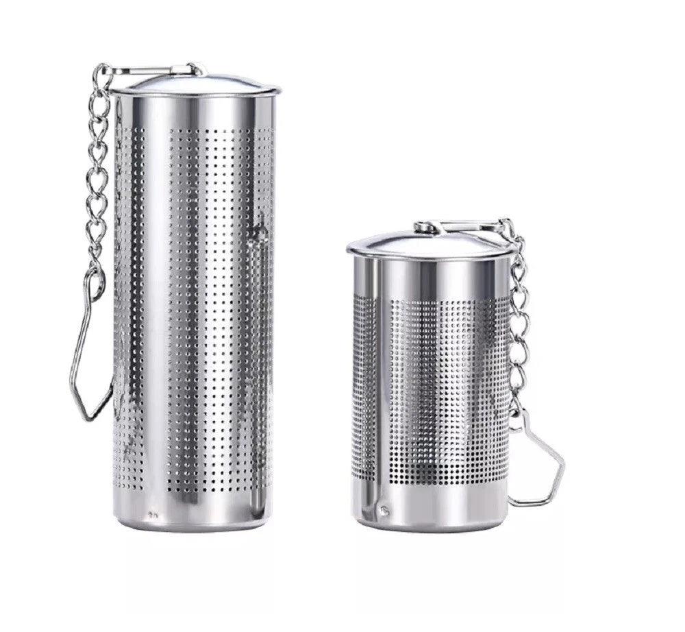 Fine Mesh Tea Ball With Chain Hook Stainless Steel Tea Infuser & Strainer 2 Pcs 07FC0E-D4 - KOEEK