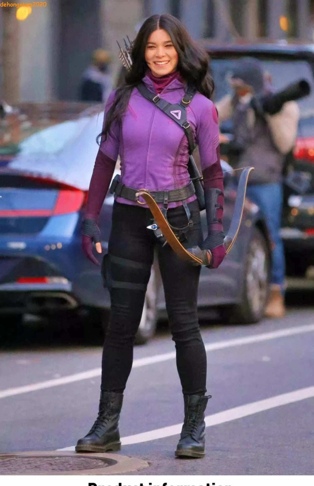 Hawkeye Cosplay Costume Kate Bishop Outfit Women Halloweewn Female Party Uniform 07FC0E-D4 - KOEEK