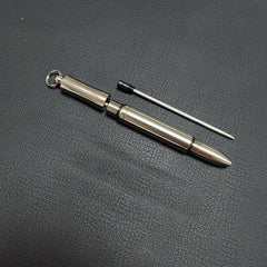 Titanium Alloy Ballpoint Pen Portable Keychain Signature Pen Outdoor EDC Tools 07FC0E-D4 - KOEEK
