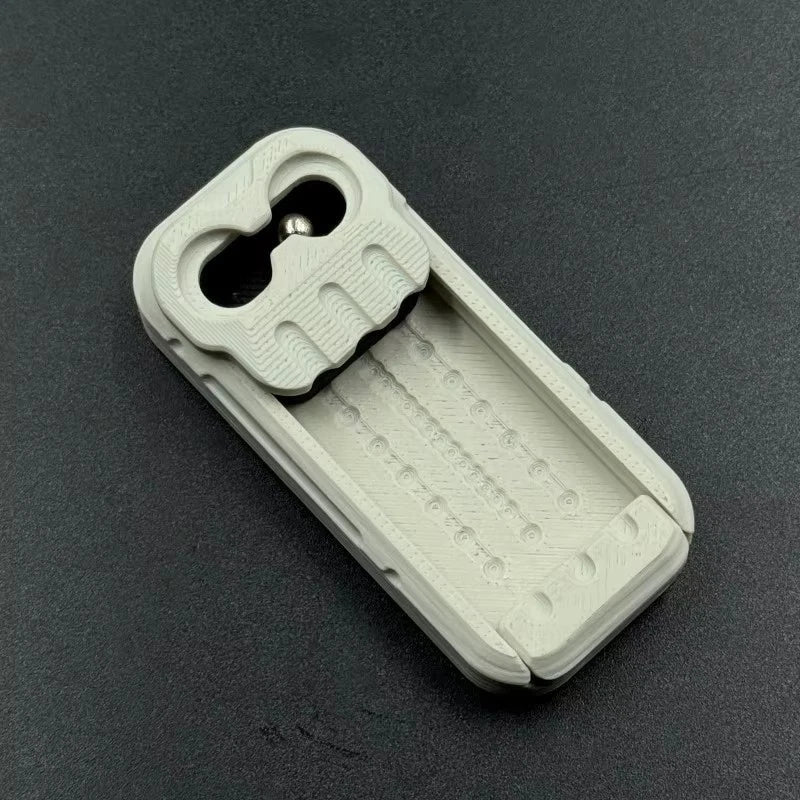 EDC Fidget Slider Minimalist 3D Plastic Mechanical 2-in-1 Fidget Toys Gift 07FC0E-D4 - KOEEK