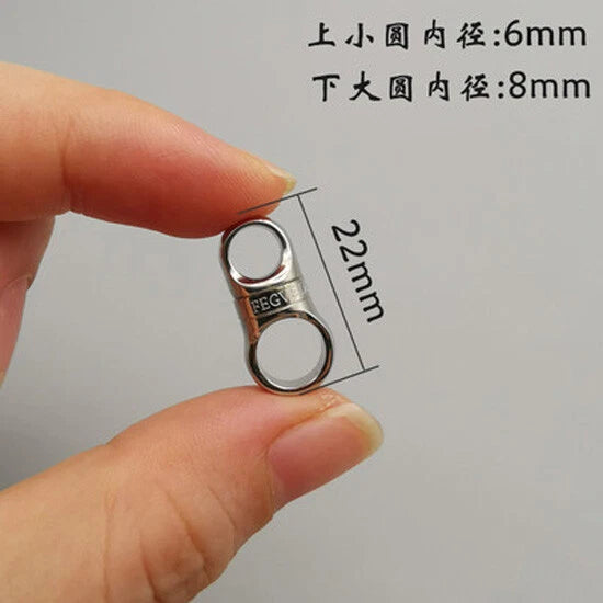 Titanium alloy capsule key ring 360 ° rotary Car Keychain Waist Hanging EDC Tool 07FC0E-D4 - KOEEK